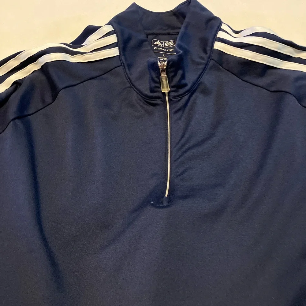 Adidas Climalite Navy Pullover - Picture 4 of 5